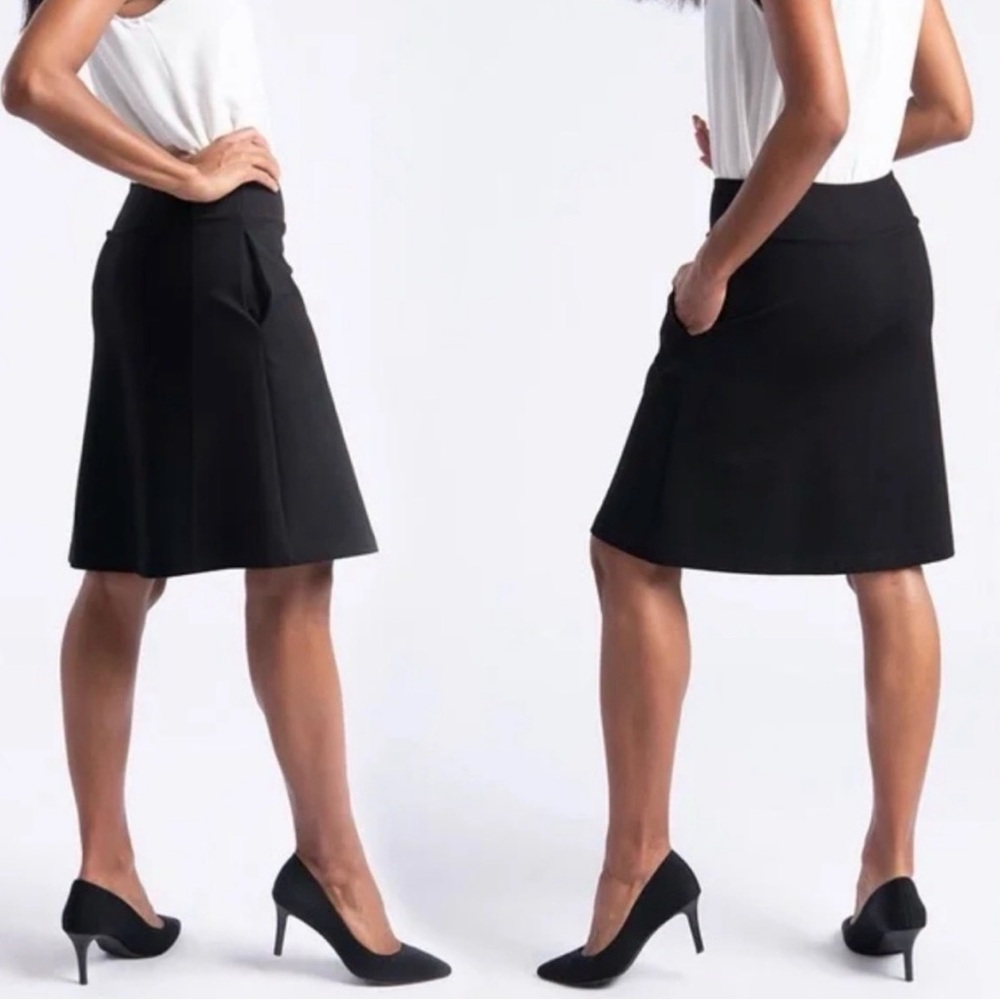 Betabrand Black Work-It Skort with Built In Shorts - Size Small